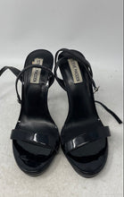 Load image into Gallery viewer, Steve Madden Womens Wafer Black Open Toe Stiletto Ankle Strap Heels Size 8.5 M
