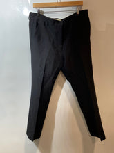 Load image into Gallery viewer, Authentic Valentino Mens Black Flat Front Regular Fit Dress Pants Size EUR 42
