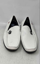 Load image into Gallery viewer, Beverly Hills Polo Club Mens White Leather Slip-On Driving Loafer Shoes Size 9
