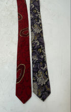 Load image into Gallery viewer, Set Of Two Pcs Bill Robin Son Mens Multicolor Abstract Print Silk Designer Tie
