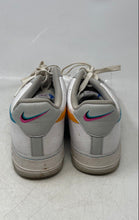 Load image into Gallery viewer, Nike Mens Air Force 1 '07 LV8 EMB White Blue Yellow Sneaker Shoes Size 11
