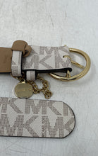 Load image into Gallery viewer, Michael Kors Womens 551802 Beige Signature Print Adjustable Waist Belt Size L
