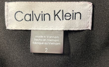 Load image into Gallery viewer, Calvin Klein Womens Black Sleeveless V-Neck Tie Waist Fit &amp; Flare Dress Size 2
