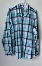 Load image into Gallery viewer, Express Mens Multicolor Plaid Cotton Spread Collar Long Sleeve Dress Shirt Sz XL
