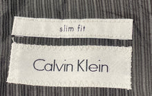 Load image into Gallery viewer, Calvin Klein Mens Black Notch Lapel Slim Fit Two-Button Blazer Size 44S
