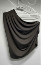 Load image into Gallery viewer, Zara Womens Gray One-Shoulder Asymmetrical Draped Blouse Top Size Small
