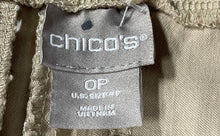 Load image into Gallery viewer, Chico's Womens Beige Pockets Elastic Waist High Rise Pull-On Cropped Pants Sz 0P
