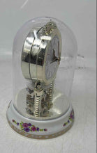 Load image into Gallery viewer, Model CQC1999 Ceramic Analog Carousel Desk Clock Collectible Not Tested
