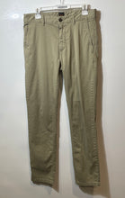 Load image into Gallery viewer, Hugo Boss Mens Khaki Flat Front Slash Pocket Slim Fit Chino Pants Size 32/32
