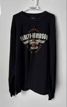 Load image into Gallery viewer, Harley-Davidson Mens Black Graphic Print Long Sleeve Pullover Sweatshirt No Size

