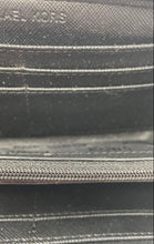 Load image into Gallery viewer, Michael Kors Womens Black Signature Print Card Slots Accordion Zip-Around Wallet
