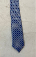 Load image into Gallery viewer, Saks Fifth Avenue Mens Blue Geometric Adjustable Pointed Tie One Size
