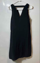 Load image into Gallery viewer, Banana Republic Womens Black Sleeveless Split Neck Shift Dress Size Small

