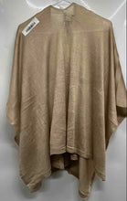 Load image into Gallery viewer, Saks Fifth Avenue Black Womens Beige Knitted Poncho Scarf One Size With Tag
