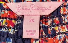 Load image into Gallery viewer, Lilly Pulitzer Womens Multicolor Paisley Henley Neck Blouse Top Size XS
