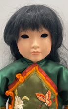 Load image into Gallery viewer, American Diary Lian Ying Green Embroidered Outfit 16 Inch Porcelain Doll
