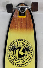 Load image into Gallery viewer, Kryptonics Brown Yellow Green Tropical Palm Leaf Graphic Longboard Cruiser

