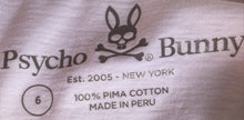 Load image into Gallery viewer, Psycho Bunny Mens White Cotton Short Sleeve V-Neck Pullover T-Shirt Size 6

