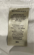 Load image into Gallery viewer, Authentic Burberry Brit Mens White Cotton Long Sleeve Button-Up Shirt Size S
