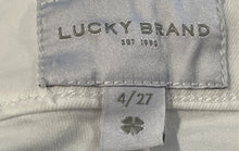 Load image into Gallery viewer, Lucky Brand Womens White Stretch Pockets Cropped Skinny Leg Jeans Size 4/27
