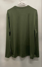 Load image into Gallery viewer, Hurley Mens Green Long Sleeve Crew Neck Collarless Pullover T-Shirt Size Large
