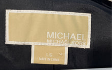 Load image into Gallery viewer, Michael Kors Womens Brown Printed 3/4 Sleeve Cropped Jacket Size L/G
