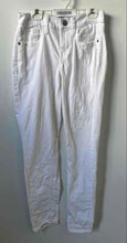 Load image into Gallery viewer, Express Womens White Mid Rise Ultimate Stretch Legging Skinny Jeans Size 00
