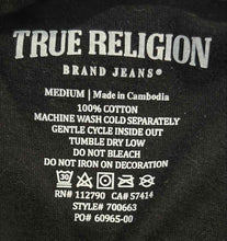 Load image into Gallery viewer, True Religion Mens Black Graphic Print Cotton Short Sleeve T-Shirt Size Medium
