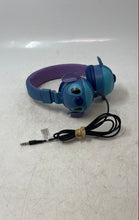 Load image into Gallery viewer, Disney Stitch Blue Purple Kid-Safe Wired Over The Ear Headphones Untested
