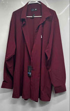 Load image into Gallery viewer, J. Ferrar Mens Burgundy Stretch Long Sleeve Dress Shirt Size 2XL With Tag
