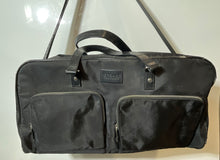 Load image into Gallery viewer, Versace Parfums Womens Black Pockets Zip Top Lined Travel Duffle Bag Damaged
