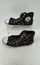 Load image into Gallery viewer, Converse Kids CTAS A06789F Black Animal Print Sneaker Shoes Size 3 No Laces
