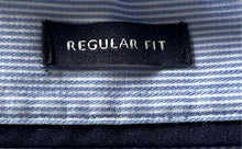 Load image into Gallery viewer, Tommy Hilfiger Mens Blue Striped Regular Fit Long Sleeve Dress Shirt Size 18.5
