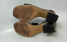 Load image into Gallery viewer, Vince Camuto Womens Margry Black Leather Block Heel Ankle Strap Sandals Sz 6.5M

