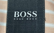 Load image into Gallery viewer, Hugo Boss Mens Orange White Striped Long Sleeve Button-Up Shirt Size Large

