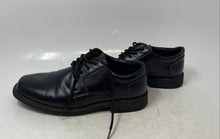Load image into Gallery viewer, Madison Avenue Mens Black Leather Square Toe Lace-Up Oxford Dress Shoes Size 6
