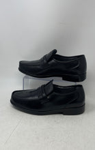 Load image into Gallery viewer, Covington Mens Drew Black Leather Round Toe Slip-On Loafer Dress Shoes Size 10W
