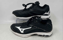 Load image into Gallery viewer, Mizuno Womens Wave Lightning Z6 Black White Lace-Up Volleyball Shoes Size 10
