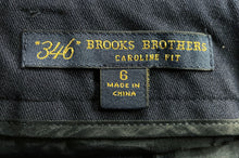 Load image into Gallery viewer, 346 Brooks Brothers Womens Dark Blue Caroline Fit Flat Front Dress Pants Size 6
