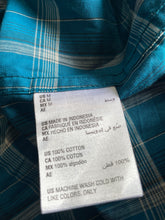 Load image into Gallery viewer, Alfani Mens Green Plaid Long Sleeve Button-Up Shirt Size Medium
