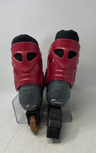 Load image into Gallery viewer, Quest Mens Forward Gray Red Leather Adjustable Inline Roller Skates Size 11
