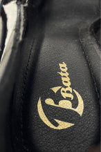 Load image into Gallery viewer, Bata Womens Black Leather Round Toe T-Strap High Pump Heels Size 35
