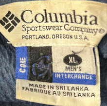 Load image into Gallery viewer, Columbia Mens Gray And Blue Long Sleeve Hooded Windbreaker Jacket Size XL
