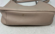 Load image into Gallery viewer, Nine West Womens Aidie Mini Beige Leather Zipper Shoulder Strap Hobo Bag
