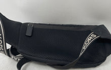 Load image into Gallery viewer, Michael Kors Mens Black Outer Pocket Adjustable Logo Strap Fanny Pack
