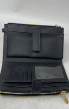 Load image into Gallery viewer, Michael Kors Womens Black Credit Card Slots Zipper Bifold Wallet
