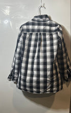 Load image into Gallery viewer, The Limited Womens Black White Plaid Long Sleeve Collared Button-Up Shirt Size M
