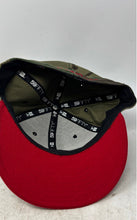 Load image into Gallery viewer, New Era Mens Red Green Camouflage Miami Heat 59FIFTY Fitted Cap Size 7
