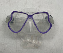 Load image into Gallery viewer, Zeeporte Black Purple 4 Pieces Tempered Glass Mask Fins &amp; Travel Bag Snorkel Set
