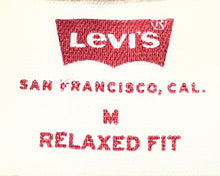 Load image into Gallery viewer, Levi's Womens Cream Graphic Print Crew Neck Relaxed Fit Pullover Sweatshirt Sz M

